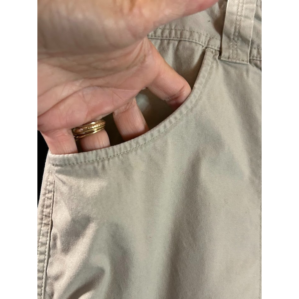 Columbia Sportswear 14 Regular Khaki 100% Cotton Hiking Casual Outdoor Pants - Picture 5 of 9